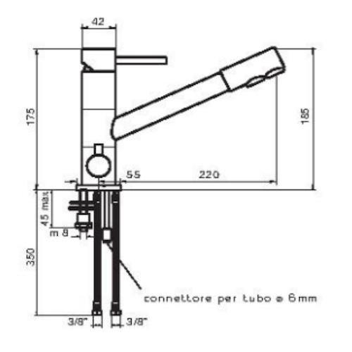 Βρύση τρίοδη για φίλτρο νερού